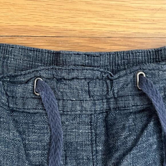 George Linen Blend Cropped Drawstring Pants - Size 12 (UK) - Picture 2 of 8